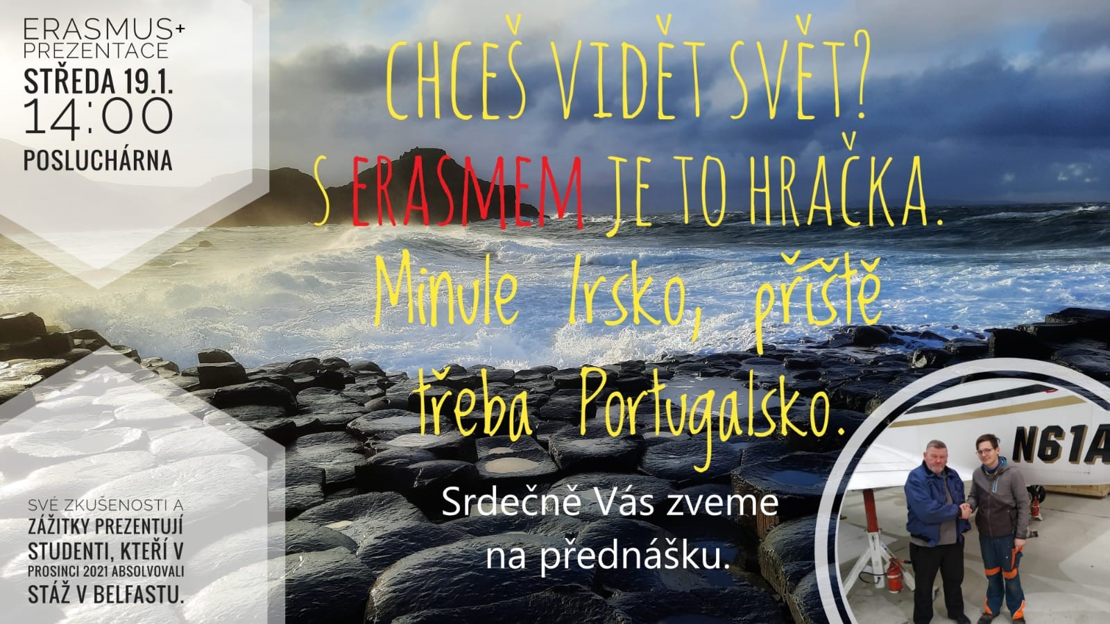 4883882ce33cd77b17eaeeaf2024e90452a62a57 - Erasmus+ (Belfast) – přednáška našich studentů (19. ledna 2022)