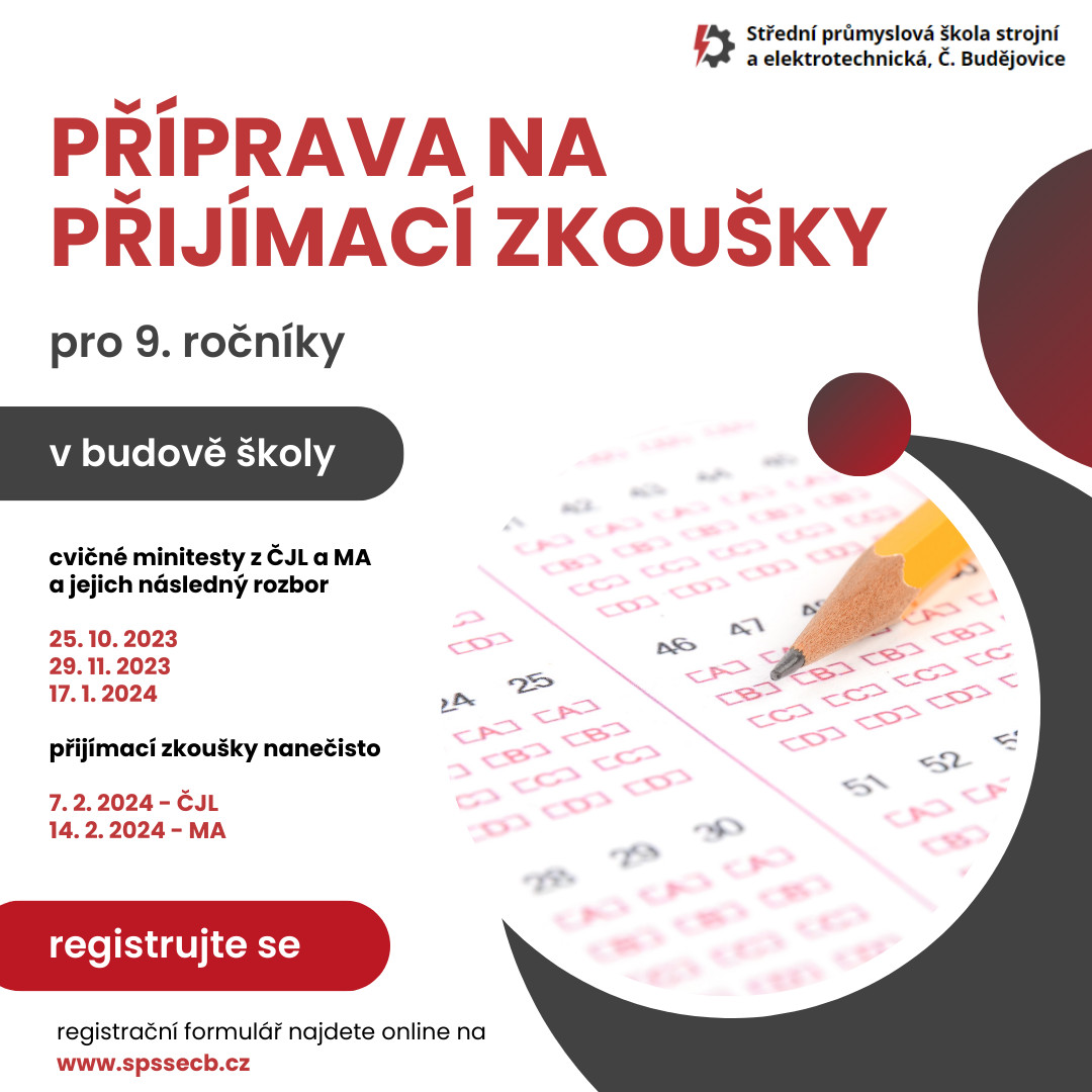 Pirprava na JPZ - SPŠ strojní a elektrotechnická nabízí přípravu na JPZ