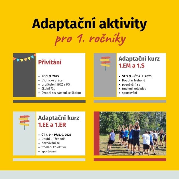 Adaptacni aktivity pro 1. rocniky 2025 1 - Informace pro 1. ročníky