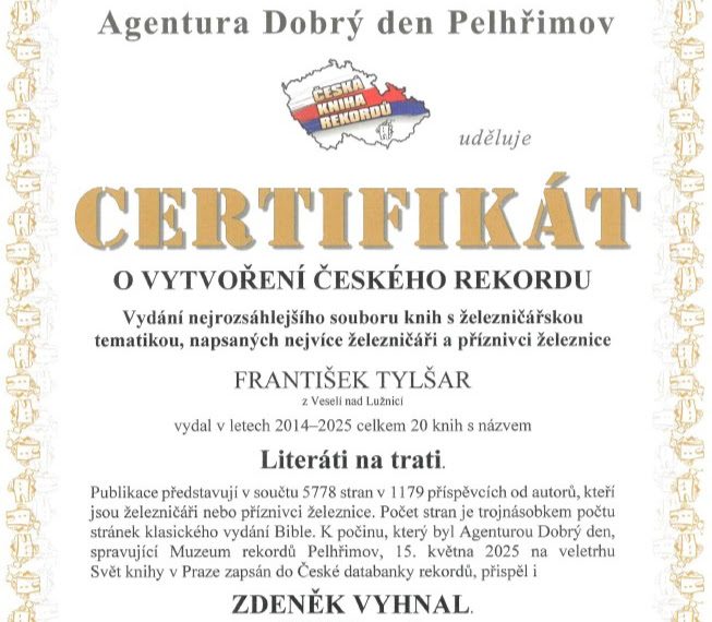 Certifikat rekord Dobry den 1 - Školní kariérové poradenství