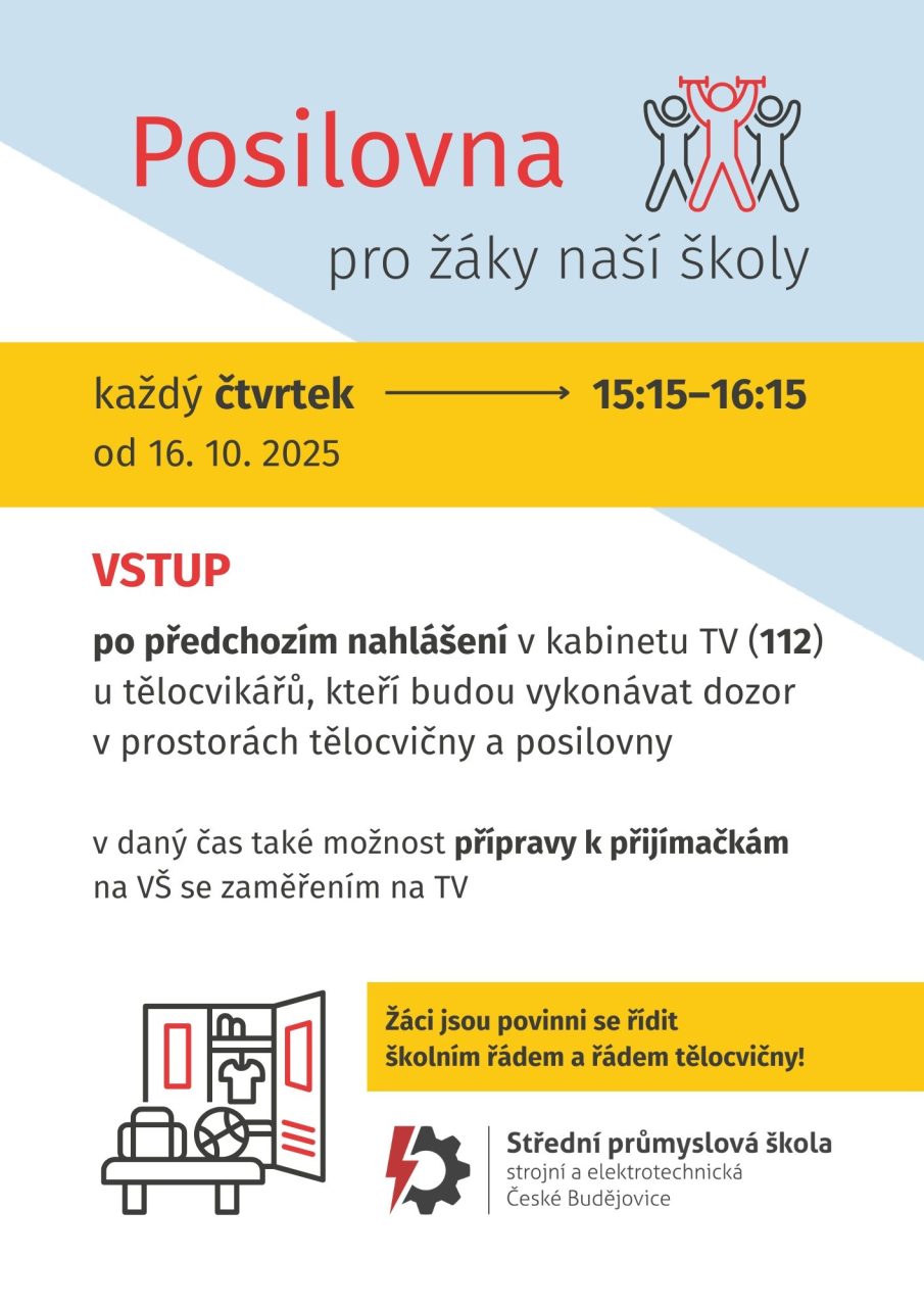 Posilovna 1 - Posilovna pro žáky školy opět v provozu