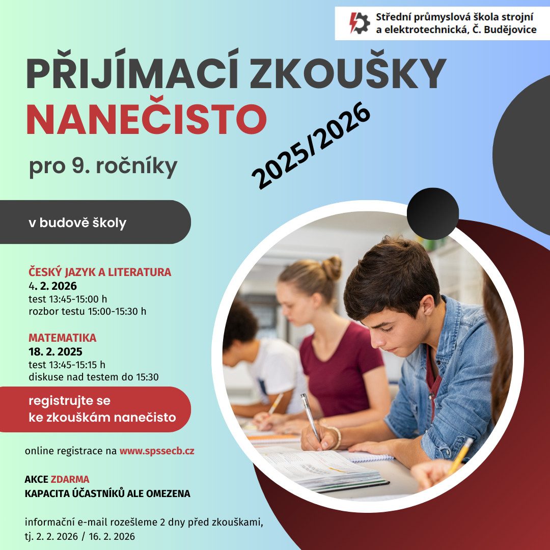 Prijimaci zkousky nanecisto - Přijímačky nanečisto 2026 - přihlašování