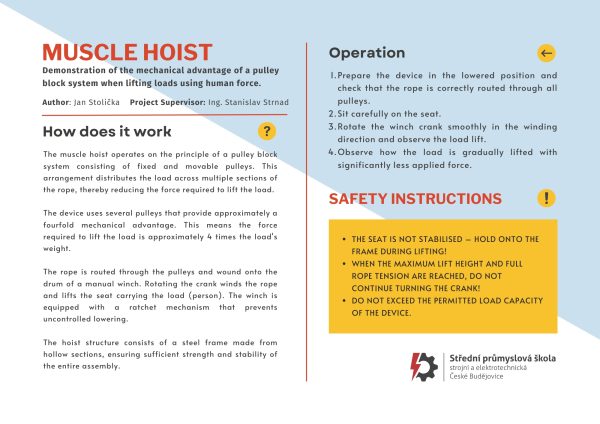 muscle hoist - Výstupy / Outputs