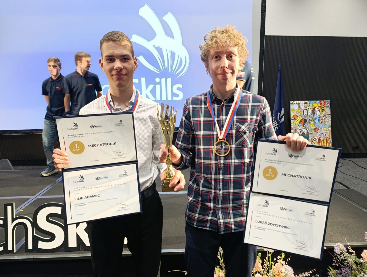 IMG 20260328 214731 - Zlato z CzechSkills! Naši studenti prokázali své elektrikářské a programátorské dovednosti