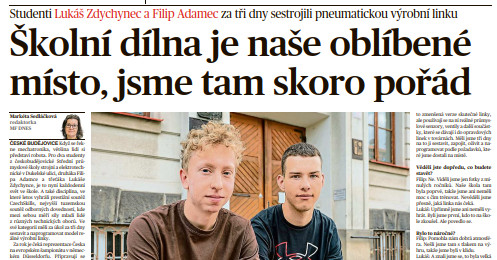 noviny kluci 2 - Úvod