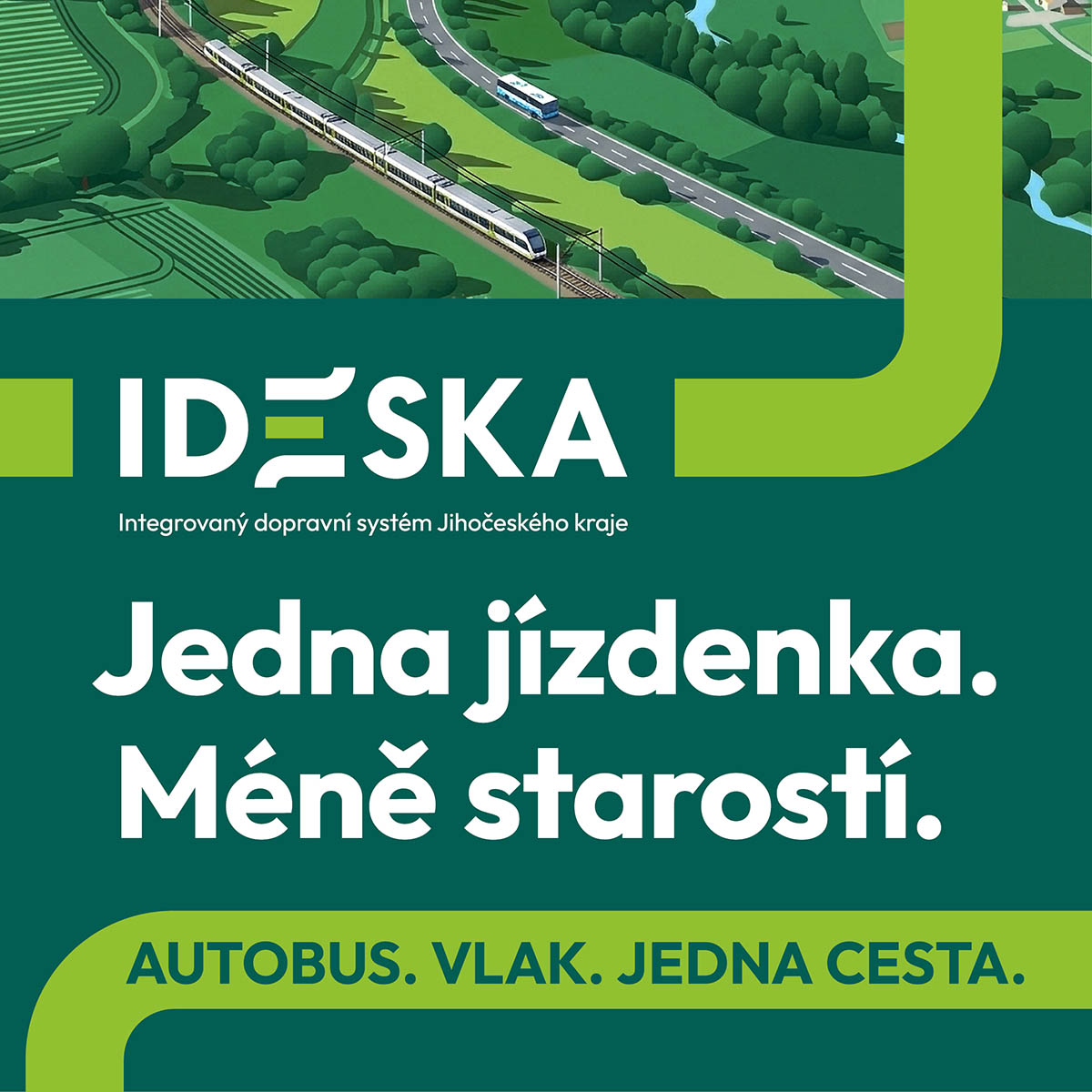 - IDESKA – nový integrovaný dopravní systém od 1. 7. 2026