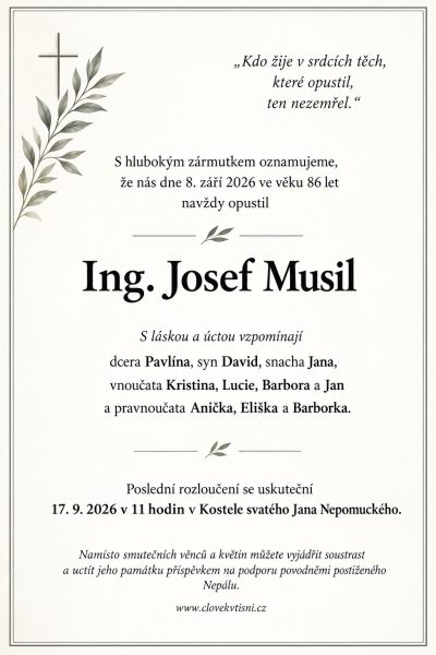 Parte Josef Musdil - Úvod